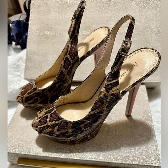 Enzo Angiolini Women's Bronze Snake/
Skin Print Women Pumps Heels
8M New💋 - Picture 13 of 17